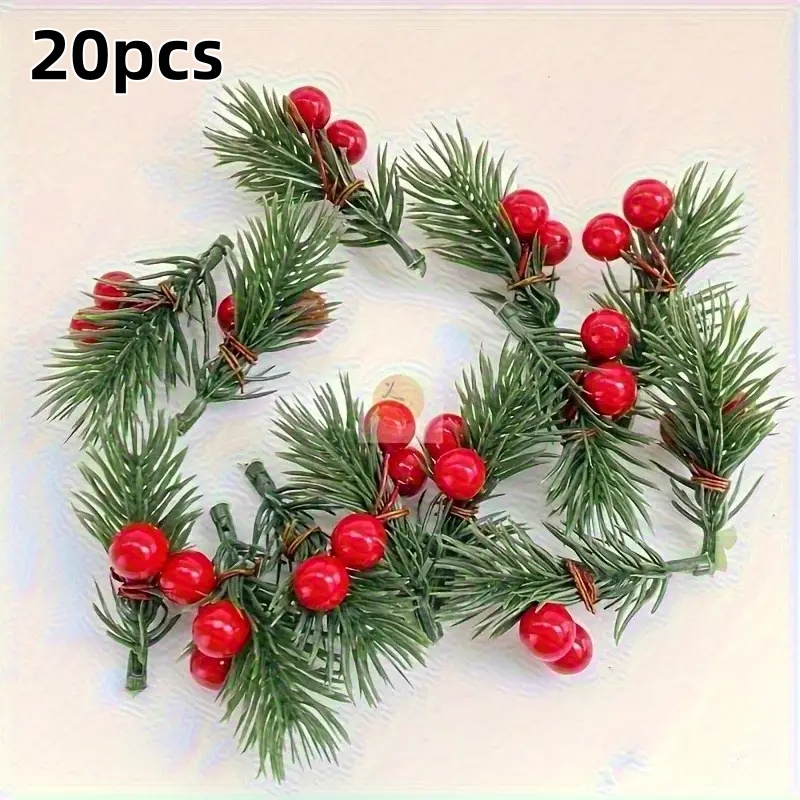 20 stuks kunstmatige kerstgren - Supply Florist recensie en prijs