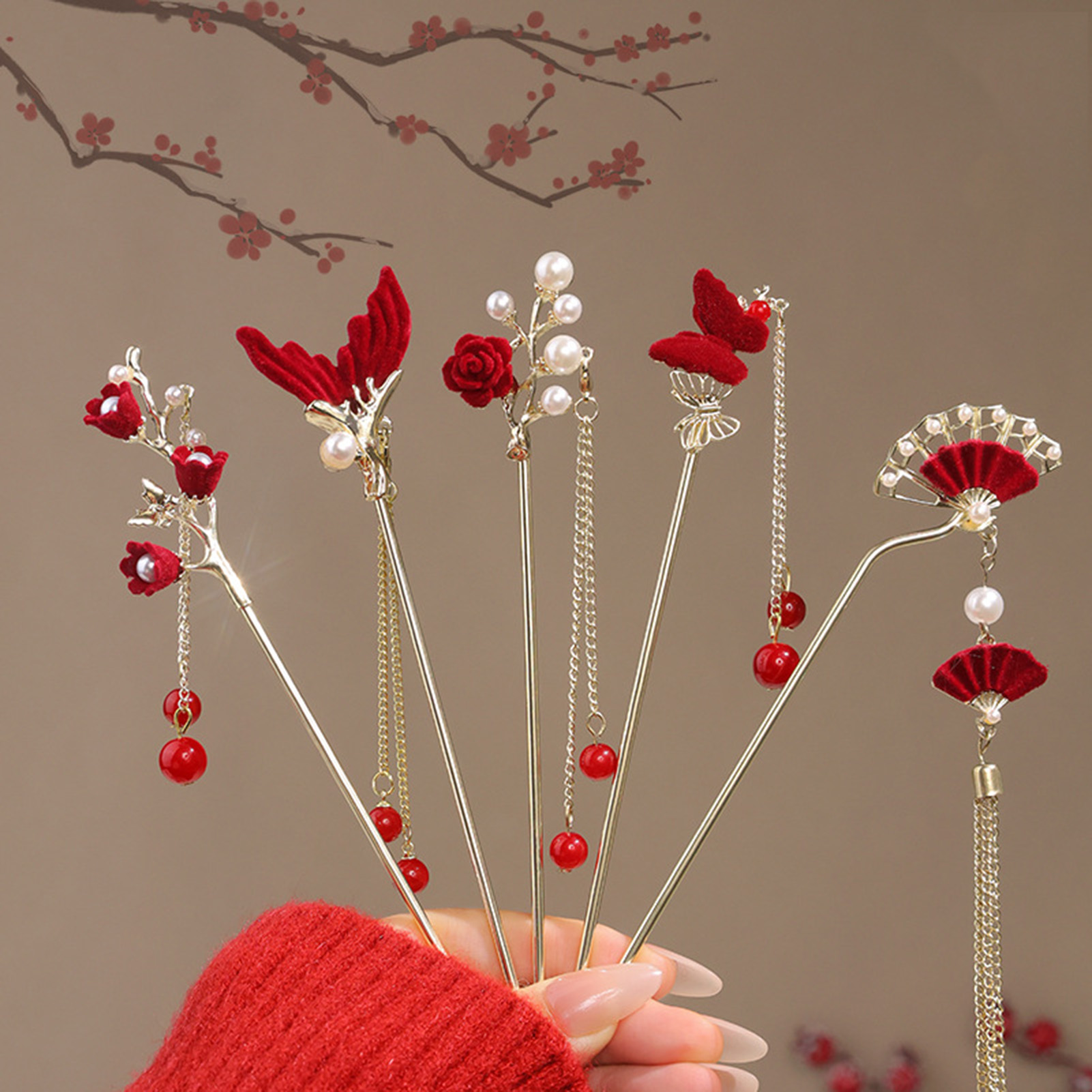 Chinese stijl roos bloem haars - Supply Florist recensie en prijs