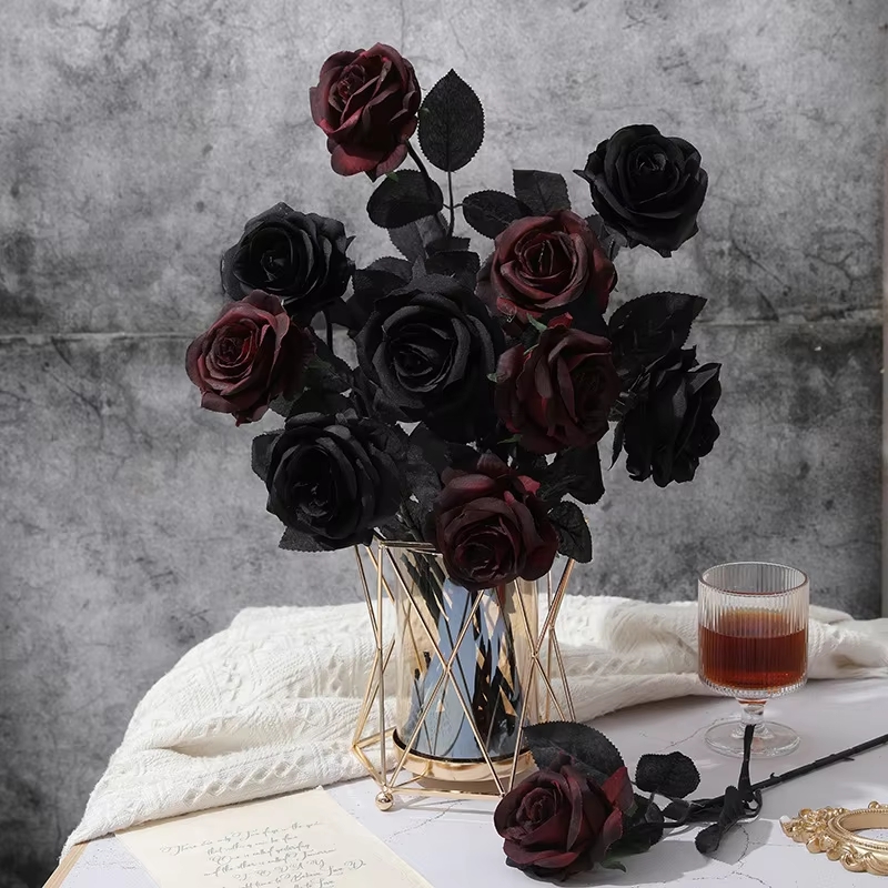 Herfst Kunstzijde Rozenboeket  - Florist Supply Vases recensie en prijs